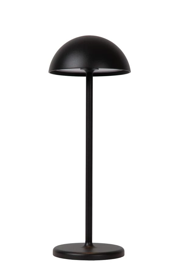 Lucide JOY - Oplaadbare Tafellamp Buiten - Accu/Batterij - Ø 12 cm - LED Dimb. - 1x1,5W 3000K - IP54 - Zwart - uit